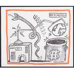 4 Keith Haring Screenprints; IX, X, XX, XVIII